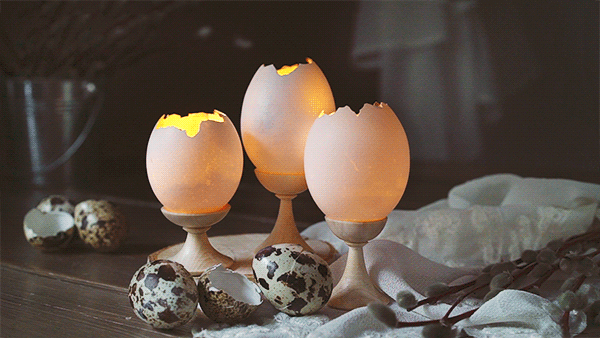 cum sa faci lumanari decorative in coji de ou